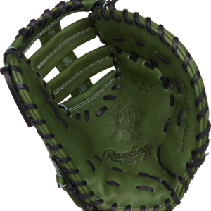 RAWLINGS HEART OF THE HIDE FIRST BASE MITT 13" DOUBLE BAR WEB - MILITARY GREEN