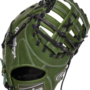 RAWLINGS HEART OF THE HIDE FIRST BASE MITT 13" DOUBLE BAR WEB - MILITARY GREEN